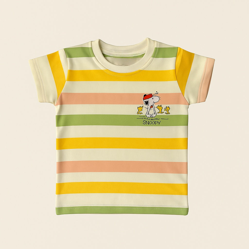 TXXI JUNIOR Striped Snoopy Co-ord Set with Cargo Shorts