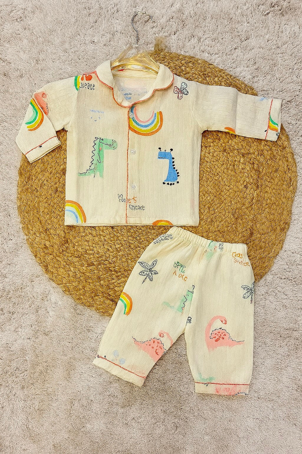 Dinosaur Print Pure Cotton Night Suit