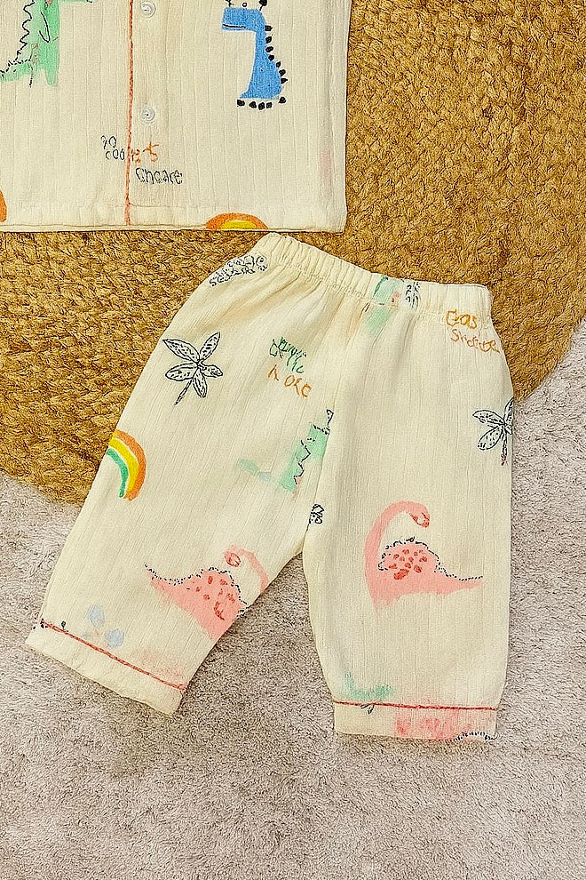 Dinosaur Print Pure Cotton Night Suit