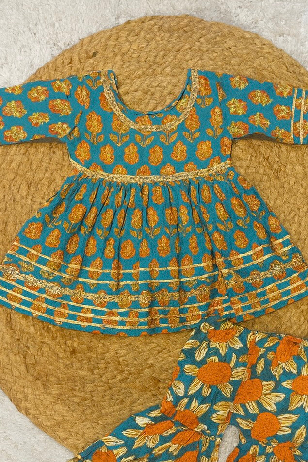 Festive Ethnic Sets with Floral Brocade Dupatta