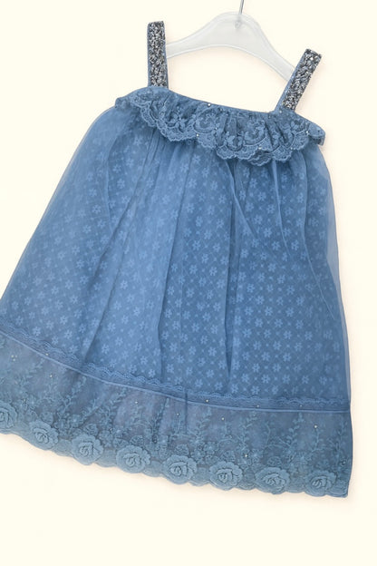 Elegant Party Fock with Rose Detail