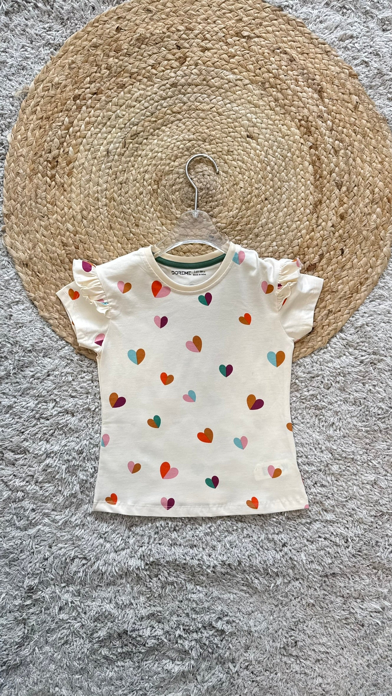 DOREME Baby girl printed T-shirt- HEART PRINT