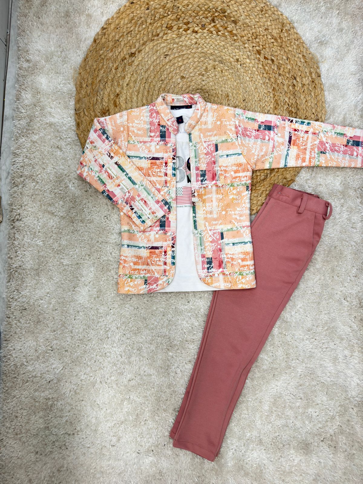 T-Shirt, Shrug with Pant Set for  Kid Boy