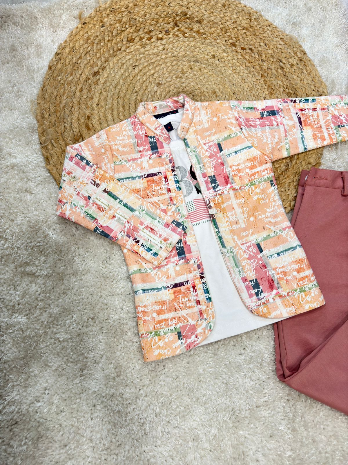 T-Shirt, Shrug with Pant Set for  Kid Boy